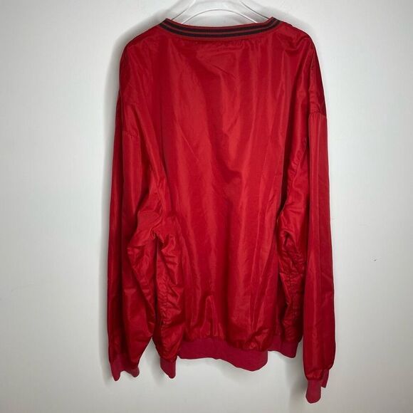 Ralph Lauren Polo Golf Windbreaker Jacket Mens Size XLarge Red Pullover Lined Xl - Picture 5 of 7